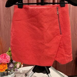 Forever 21 Asymmetrical Coral Skirt